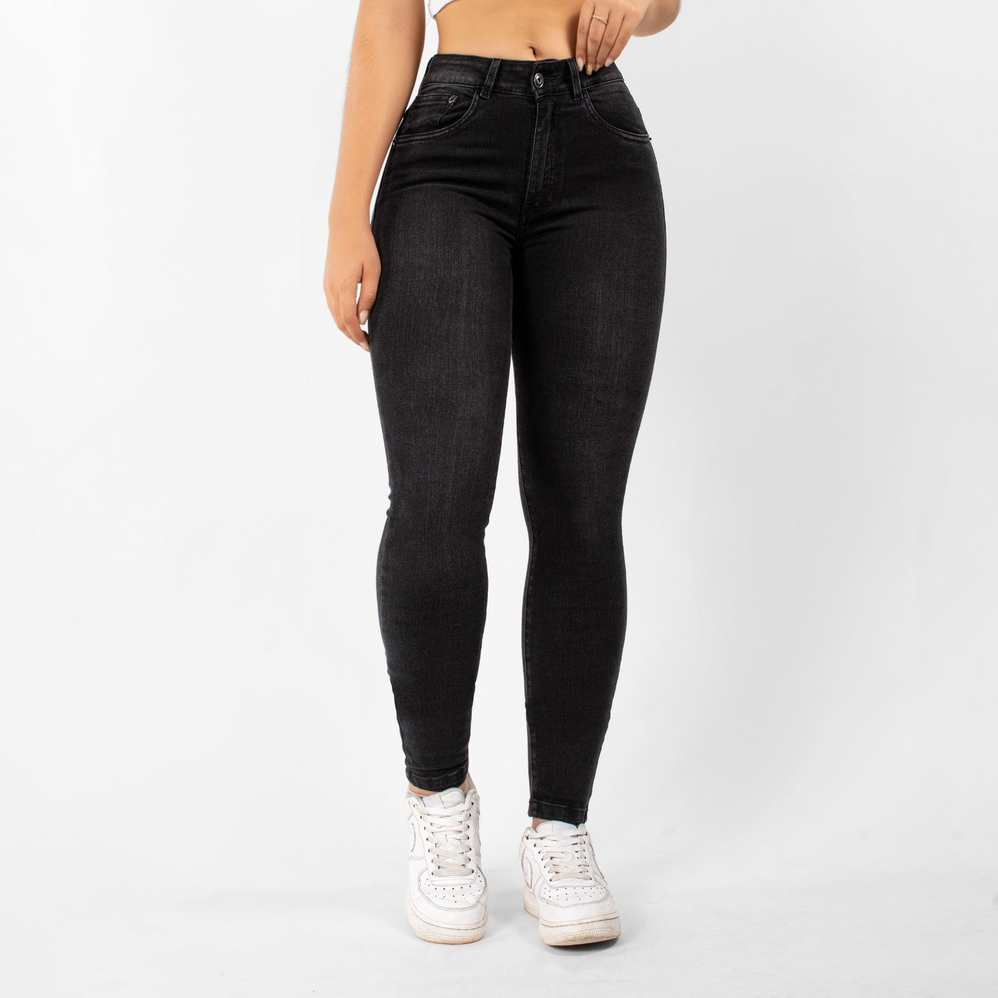 JEANS MUJER PREMIUM SKINNY NEGRO