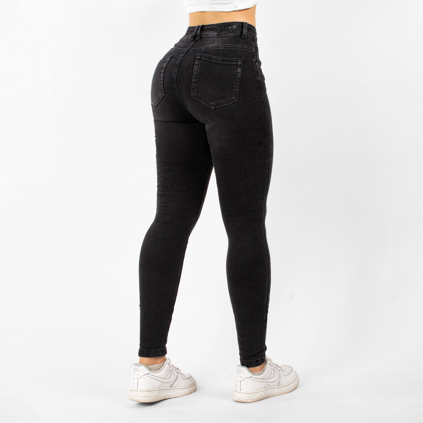 JEANS MUJER PREMIUM SKINNY GRIS