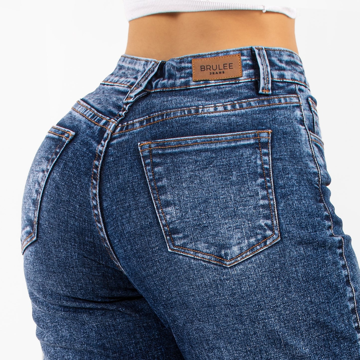 JEANS MUJER PREIMIUN MOM AZUL MEDIO